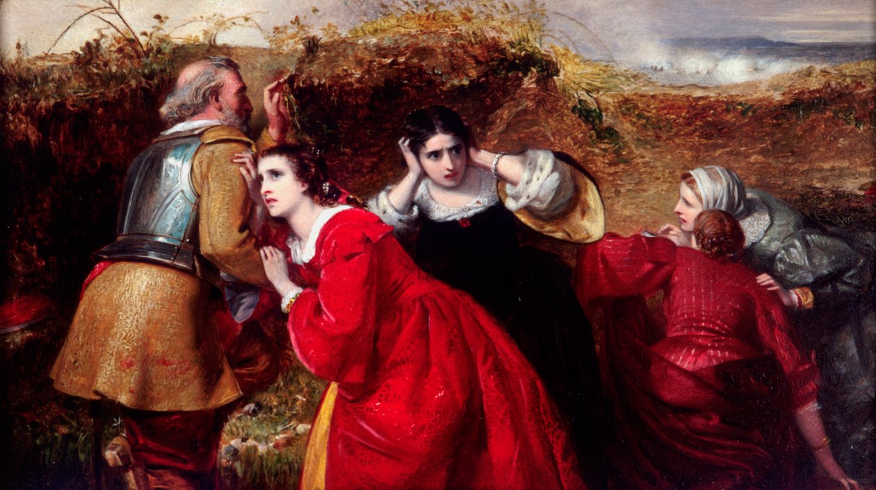 Der Kampf, Szene aus dem Englischen Bürgerkrieg, ca. 1849-1866 von William James Grant