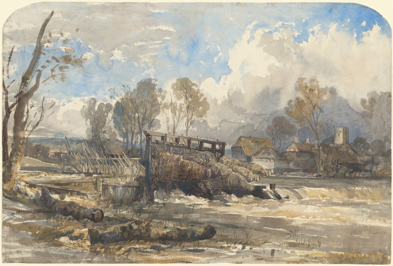Aalfallen bei Goring von William James Muller