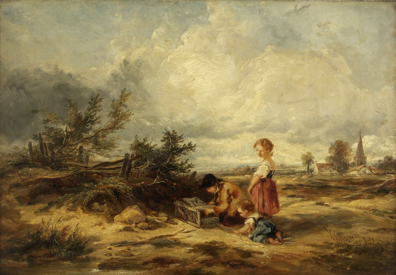 Hampstead Heath, die Vogelfalle von William James Muller