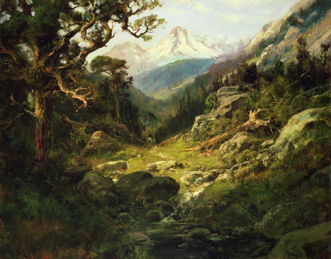 Landschaft mit Mount Shasta von William Keith