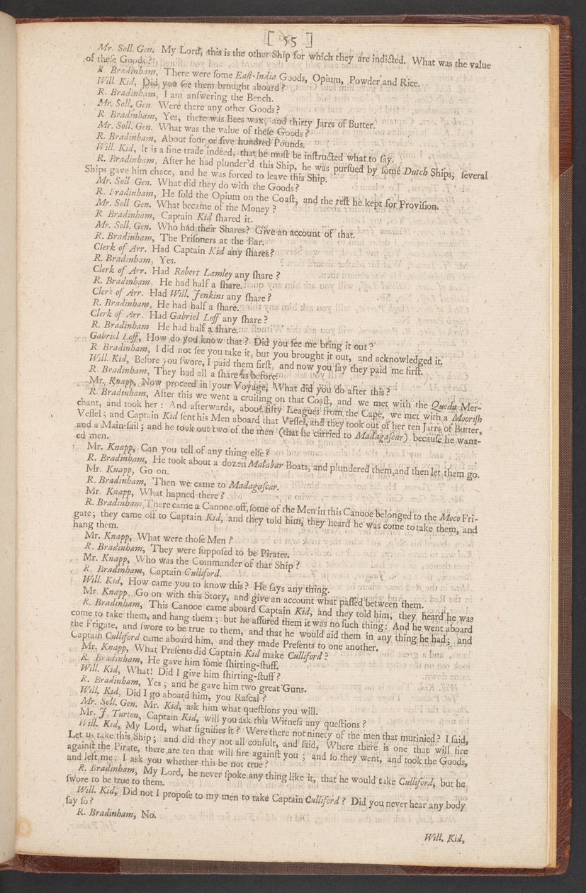 Die Anklage, der Prozess und die Verurteilung von Kapitän William Kidd wegen Mordes und Piraterie von William Kidd