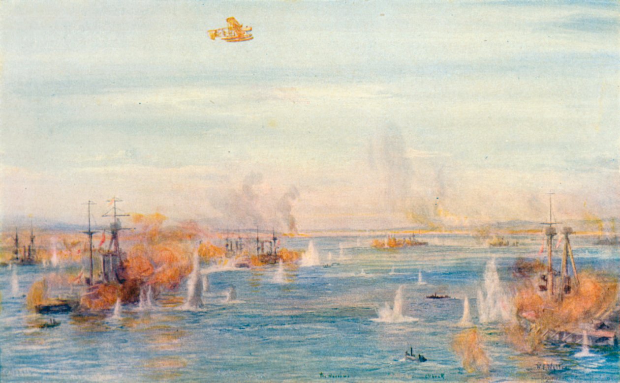 Bombardierung der Engen, 18. März von William Lionel (after) Wyllie