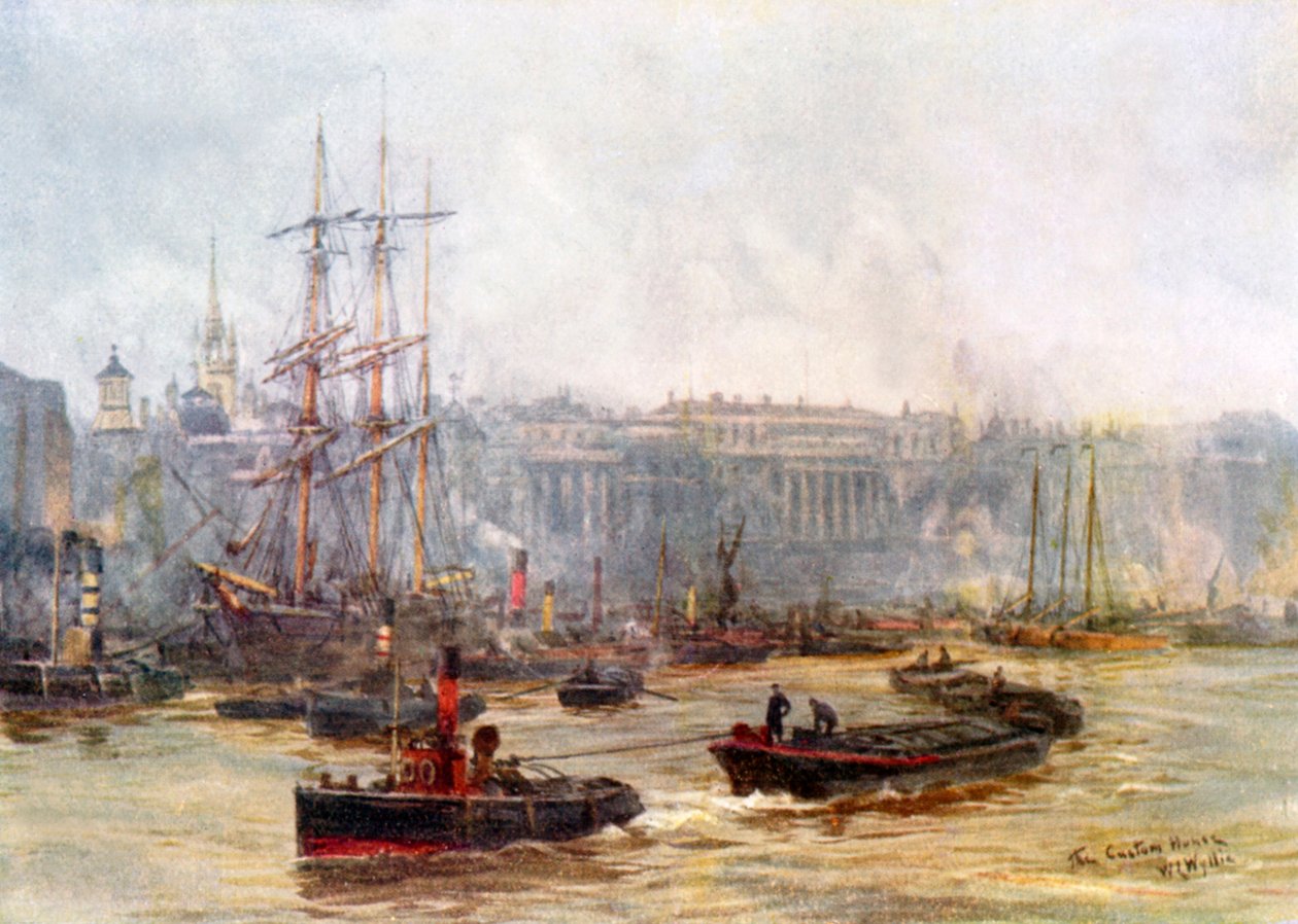 Das Zollhaus und Billingsgate von William Lionel (after) Wyllie