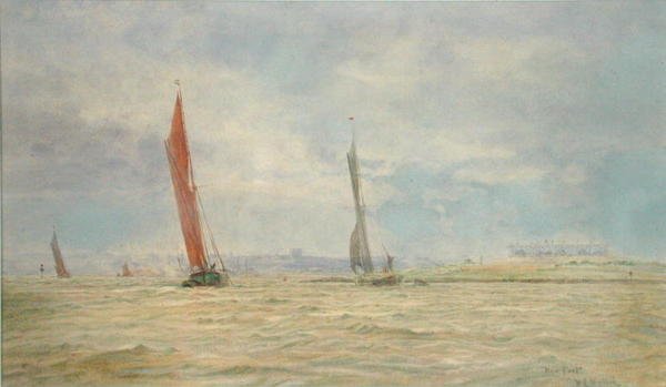 Hoo Fort, Fluss Medway von William Lionel Wyllie