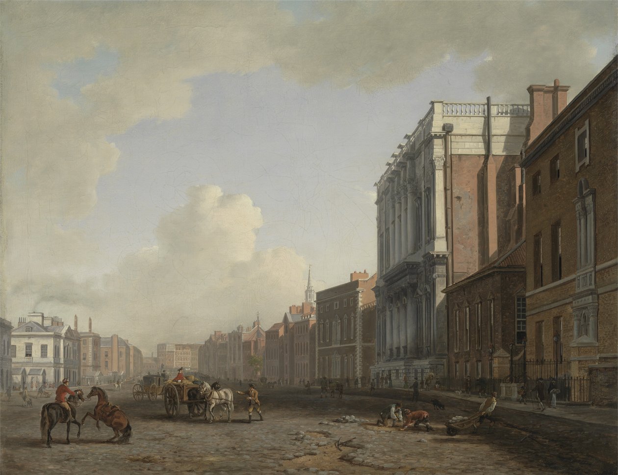 Whitehall, Blick nach Nordosten, ca. 1775 von William Marlow