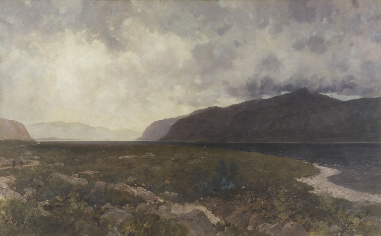 Loch Maree von der Grudie-Brücke, ca. 1905 von William Matthew Hale