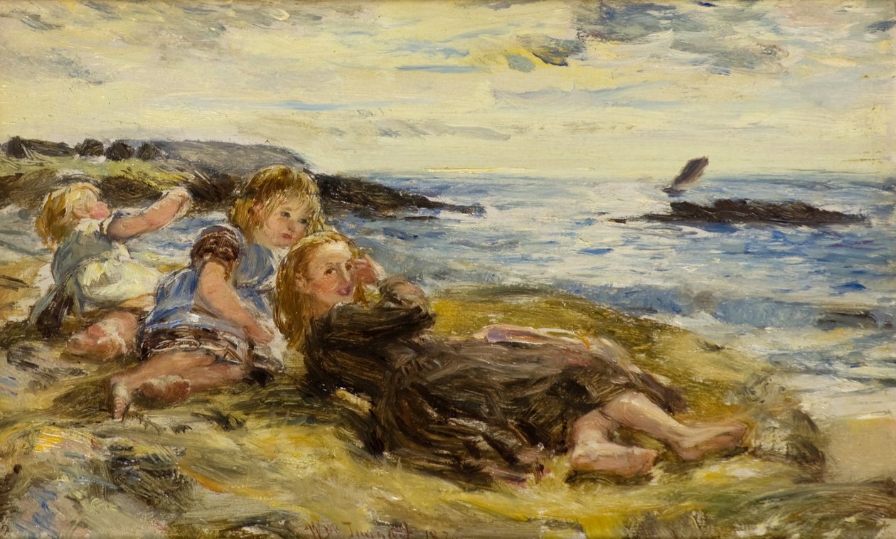 Kinder am Strand, Machrihanish von William McTaggart