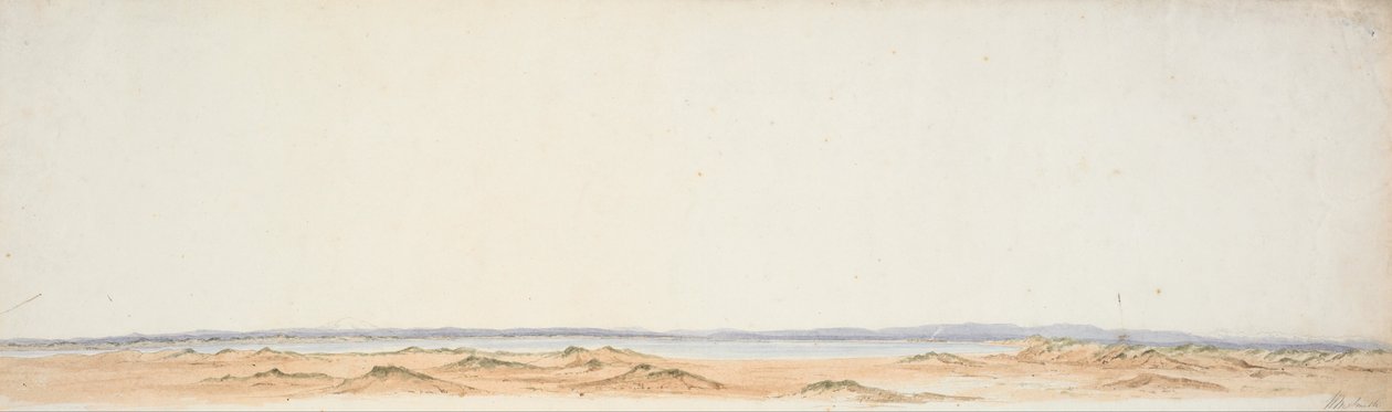 Skizze vom Südufer des Rangitiki von William Mein Smith