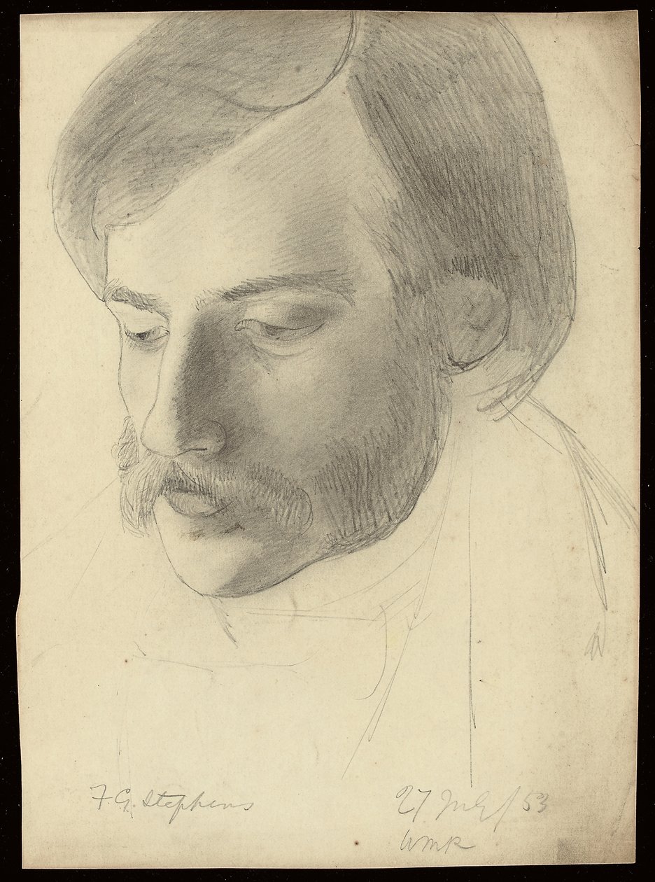 Porträt von Frederick George Stephens, 1853 von William Michael Rossetti