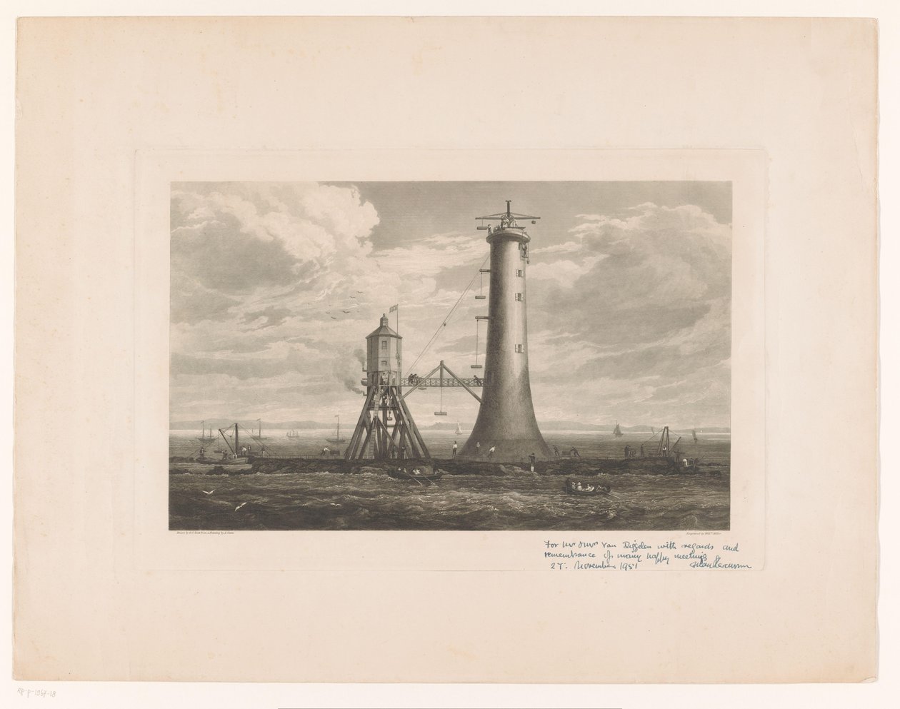 Bau des Bell Rock-Leuchtturms von William Miller