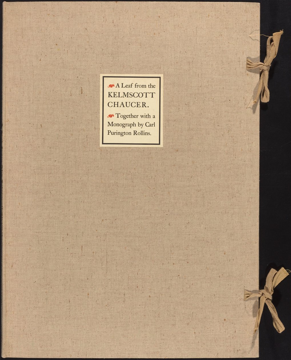 Ein Blatt aus dem Kelmscott Chaucer von William Morris
