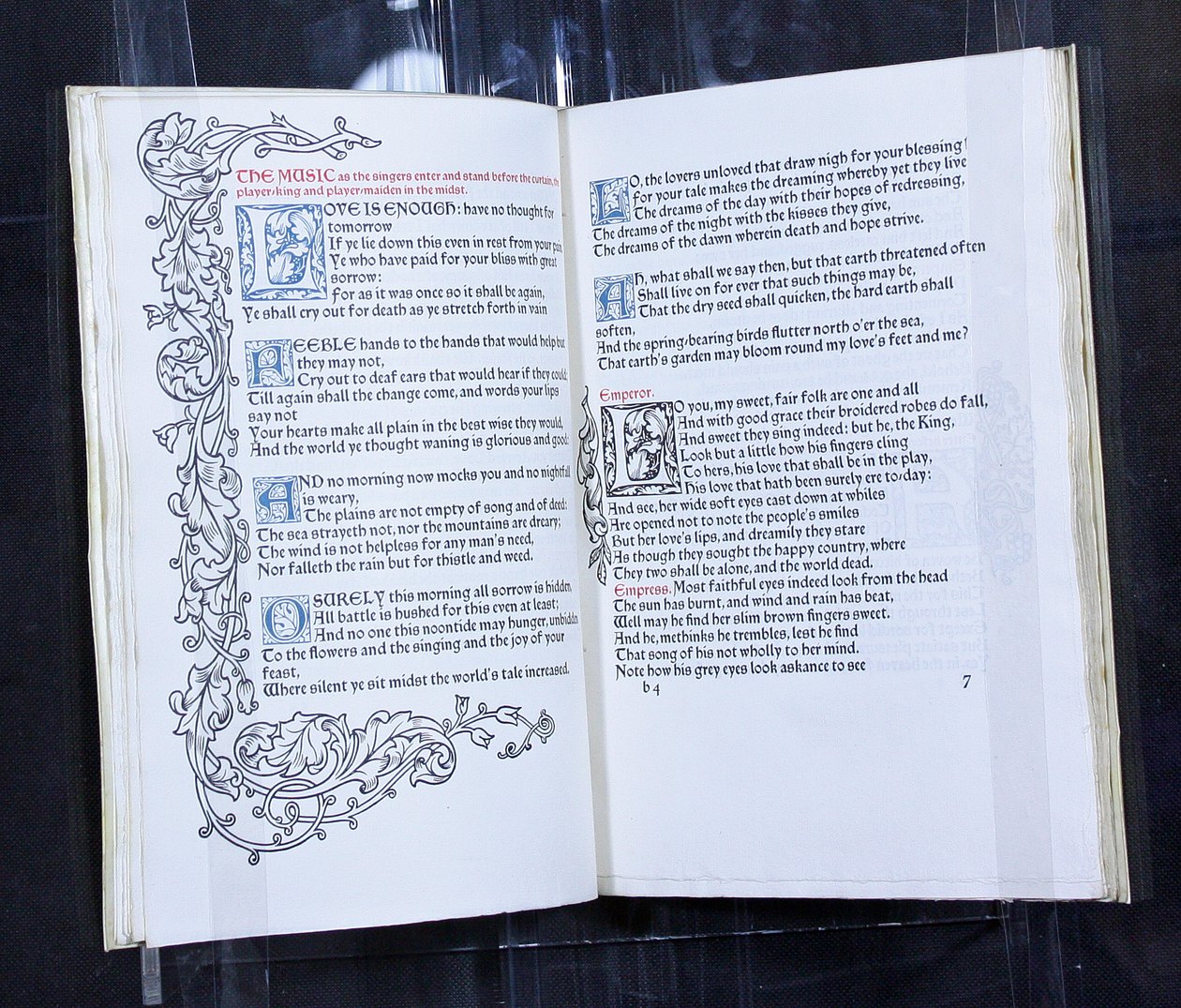 Liebe ist genug, veröffentlicht von der Kelmscott Press von William Morris