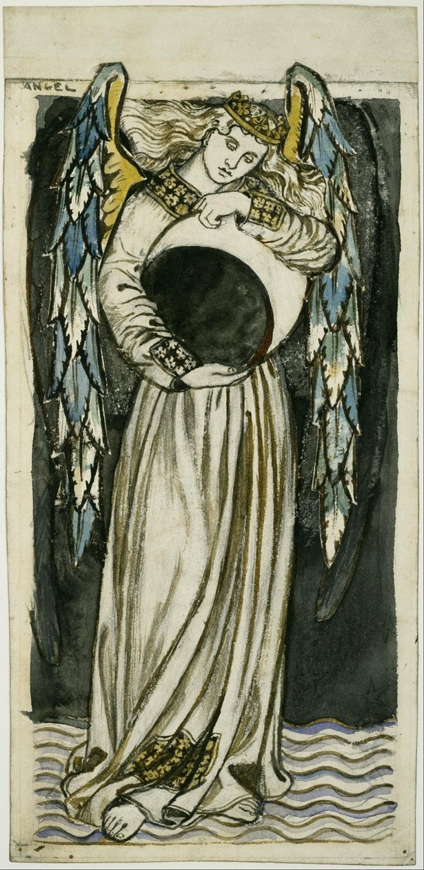 Nachtengel mit abnehmendem Mond von William Morris