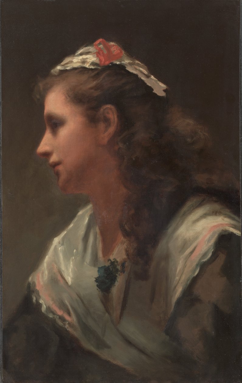Sein erstes Modell - Miss Russell, ca. 1873 von William Morris Hunt