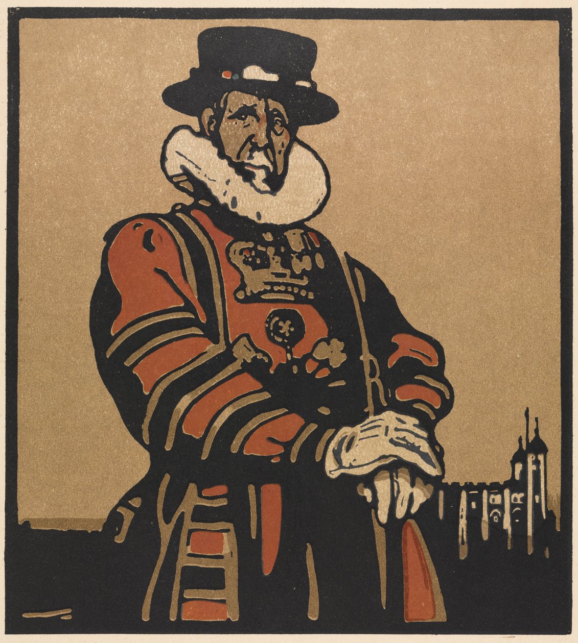 Londoner Typen: Beefeater von William Nicholson