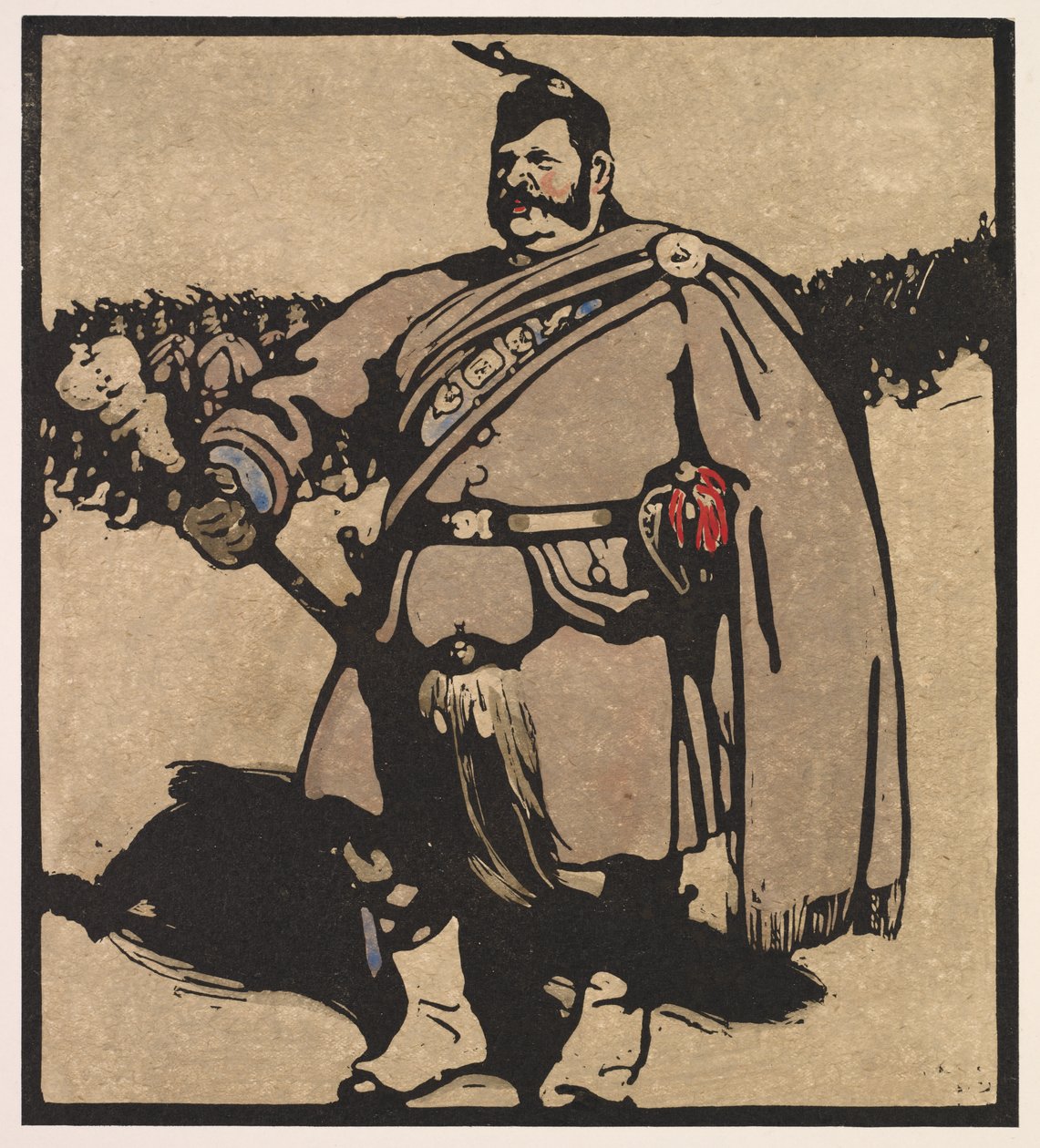 Londoner Typen: Tambourmajor von William Nicholson
