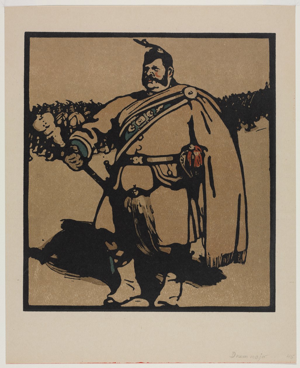 Londoner Typen: Der Tambourmajor von William Nicholson