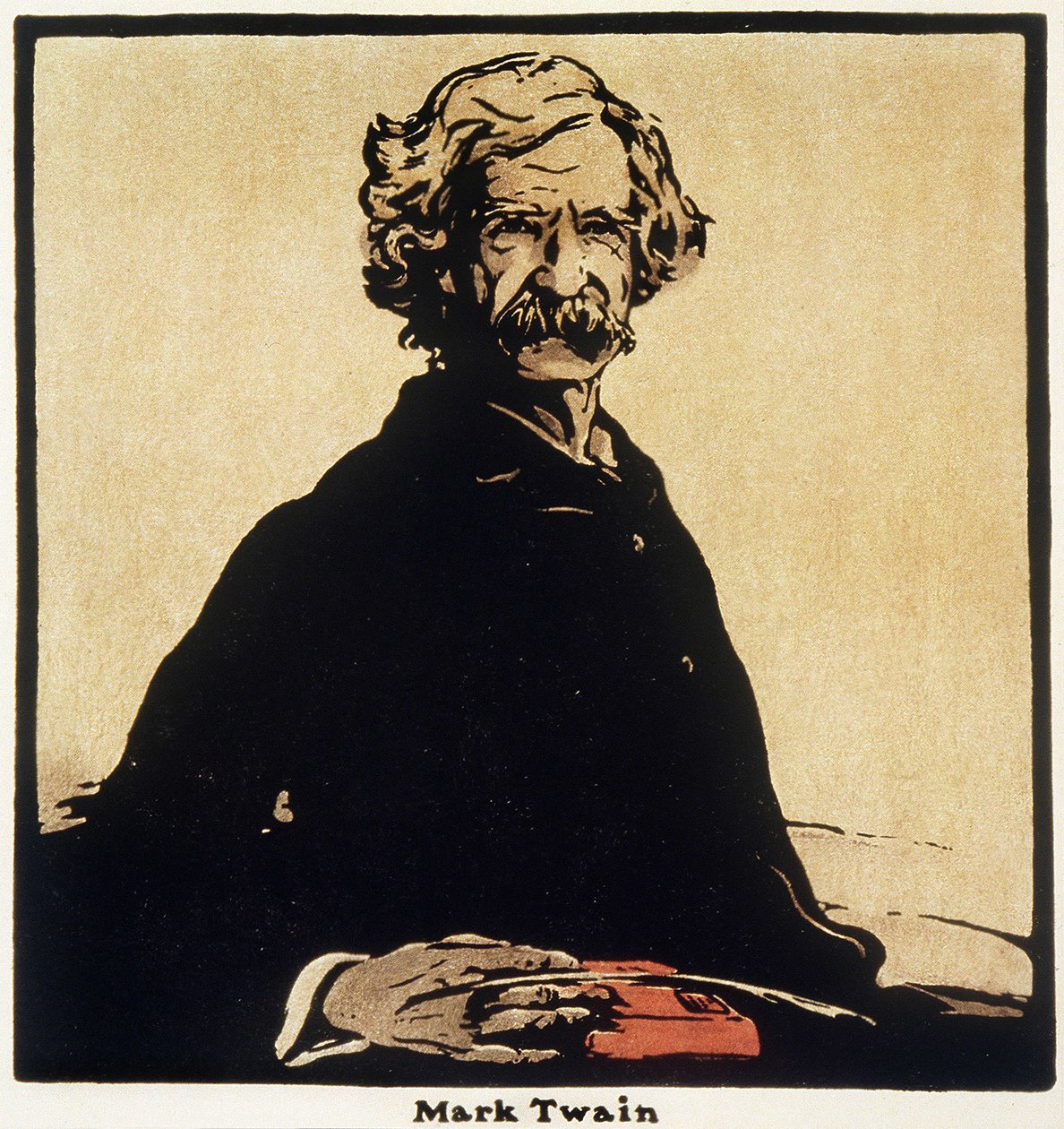 Porträt von Mark Twain (1835-1910), amerikanischer Schriftsteller von William Nicholson