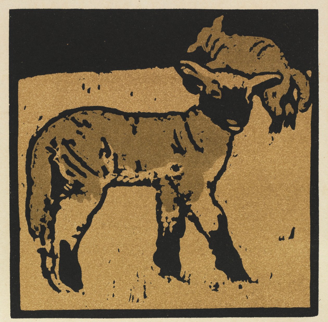 Das quadratische Buch der Tiere: Das sehr zahme Lamm von William Nicholson