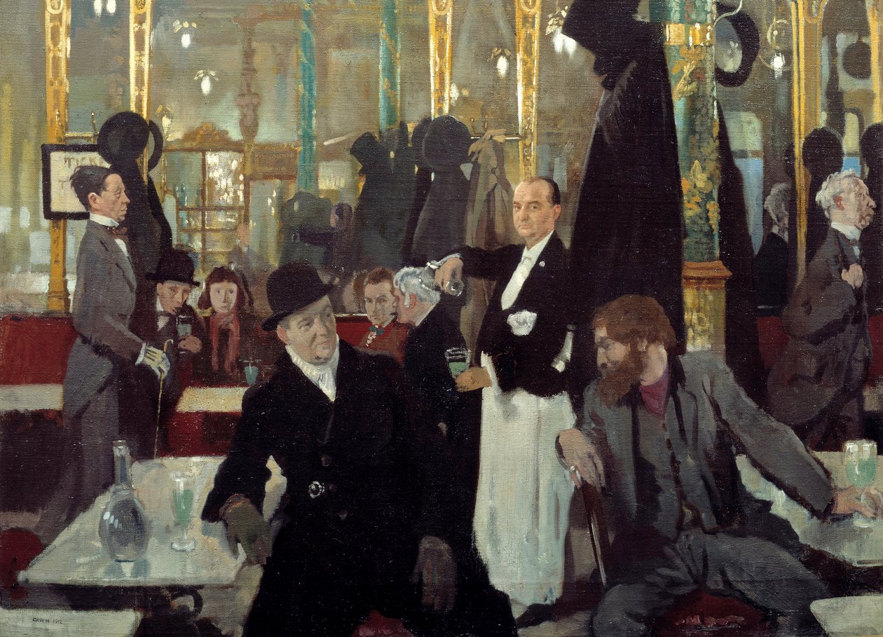 Das königliche Café in London (Detail) von William Orpen
