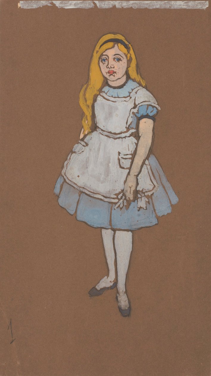 Alice (Kostümentwurf für Alice im Wunderland, 1915) von William Penhallow Henderson