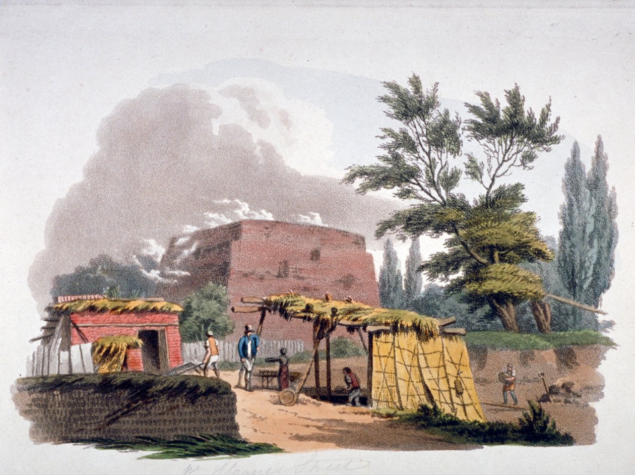 Ziegelofen in der Nähe der Sloane Street, Chelsea, London, 1812 von William Pickett