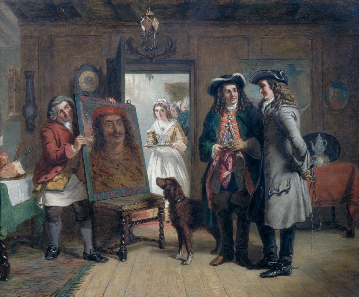 Sir Roger de Coverley und Addison mit 