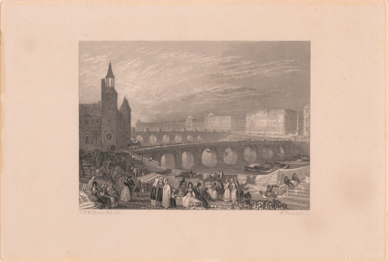Marche aux Fleurs und Pont-au-Change von William Radclyffe