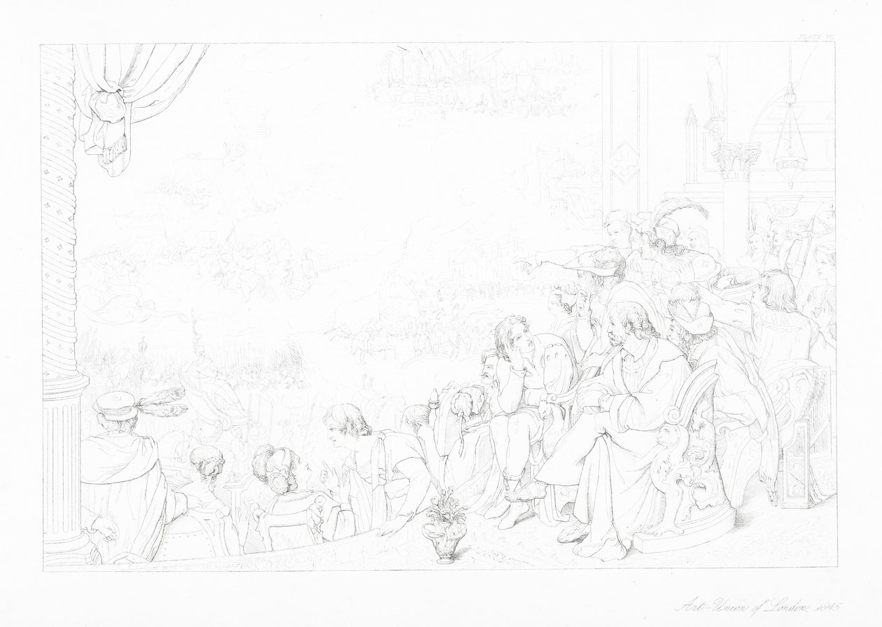 Illustration für The Castle of Indolence von James Thomson von William Rimer