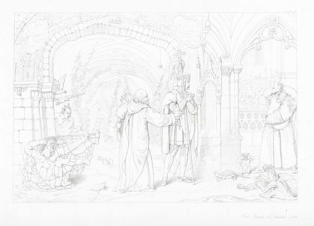 Illustration für The Castle of Indolence von James Thomson von William Rimer