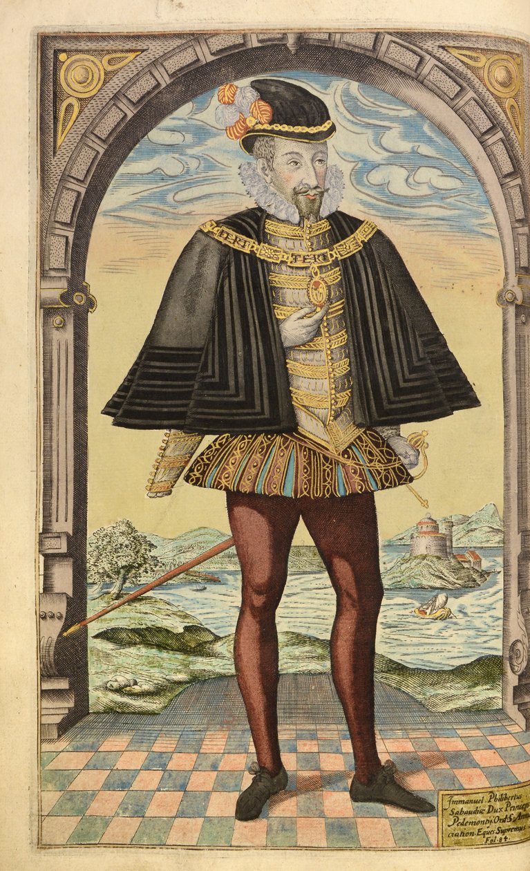 Emmanuel Philibert, Herzog von Savoyen, aus Honor Military, and Civill, William Segar, veröffentlicht von Robert Barker, London, 1602 von William Rogers