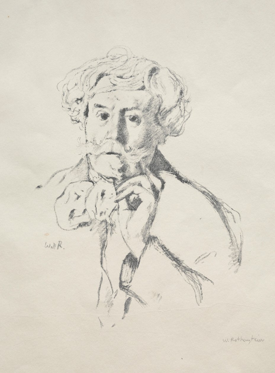 Edmond de Goncourt, 1897 von William Rothenstein