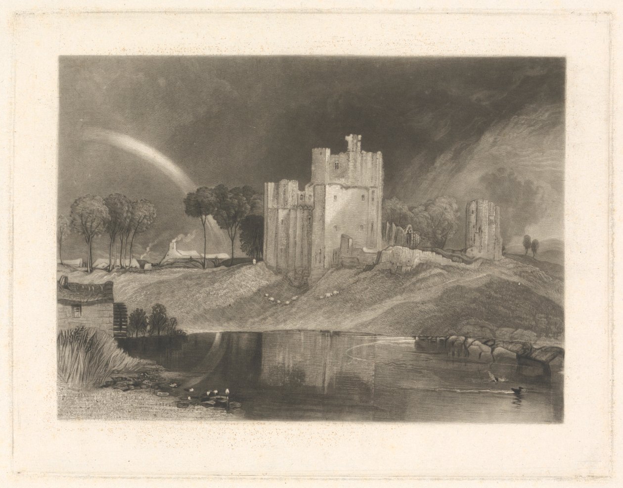Brougham Castle, nahe dem Zusammenfluss der Flüsse Eamont und Lowther von William Say