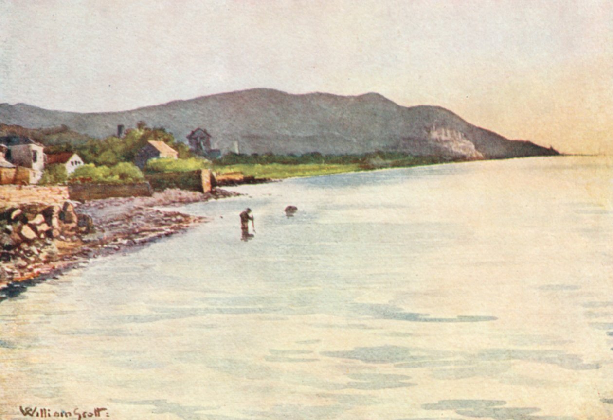 Am Ufer, Diano Marina, Cervo in der Ferne von William Scott
