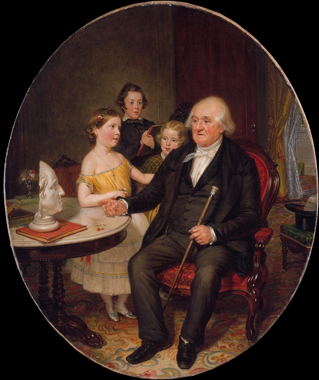 Die Erzählung des Urgroßvaters von der Revolution - ein Porträt des Pfarrers Zachariah Greene von William Sidney Mount