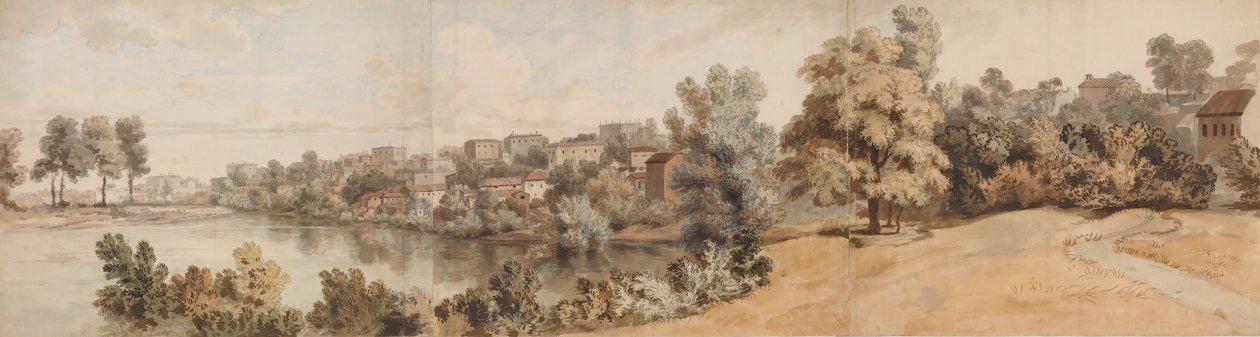 Italienische Flusslandschaft von William Taverner