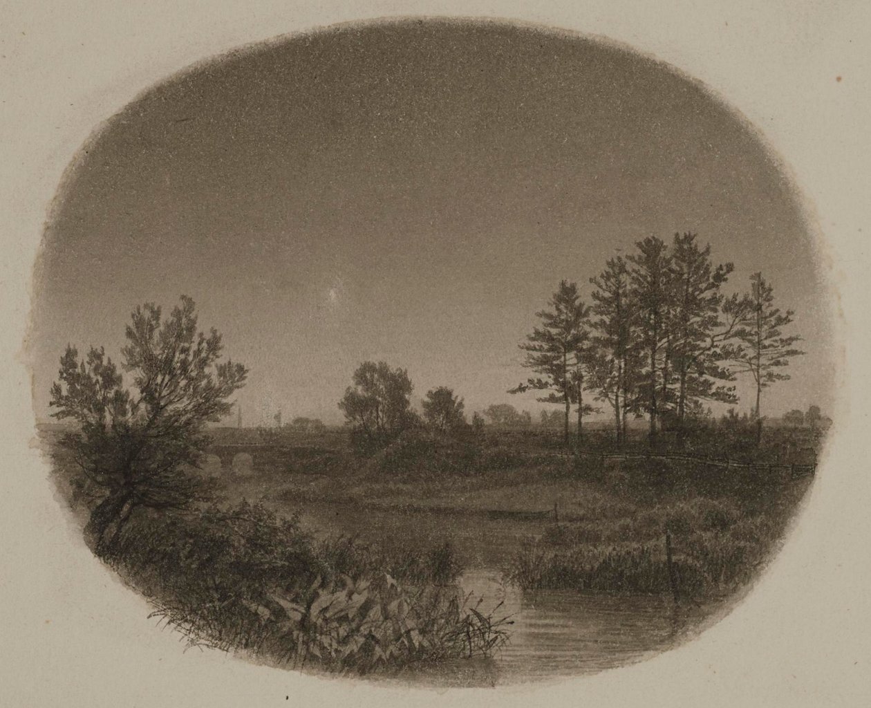 Flusslandschaft mit Abendstern von William Trost Richards