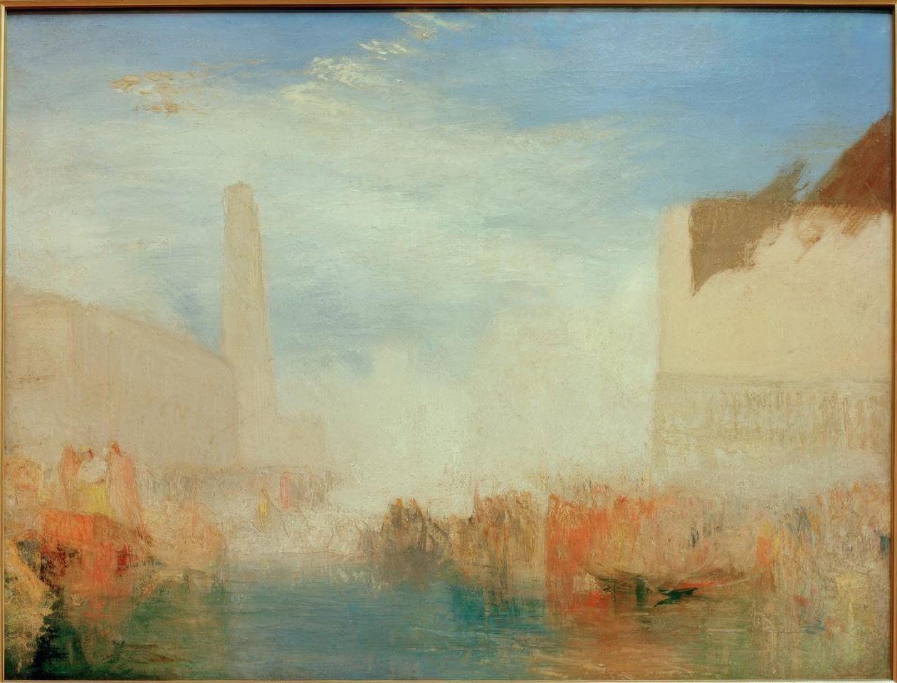 Venedig: Die Piazetta mit der Zeremonie der Hochzeit des Dogen von Joseph Mallord William Turner