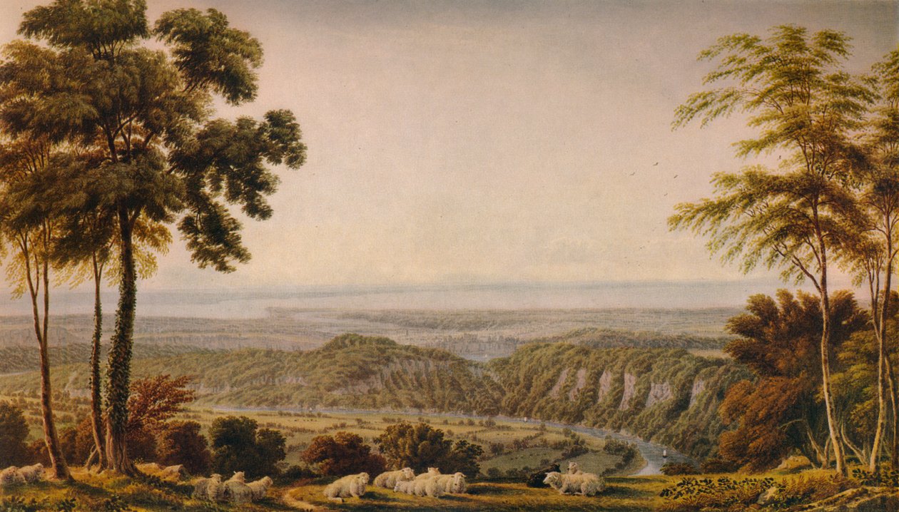 Blick vom Wyndd Cliff, nahe Chepstow - Morgen, ca. 1820, 1938 von Joseph Mallord William Turner