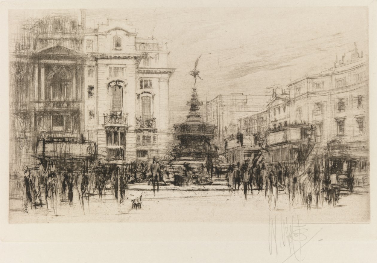 London Set: Piccadilly Circus mit Criterion Theatre, 1924 von William Walcot