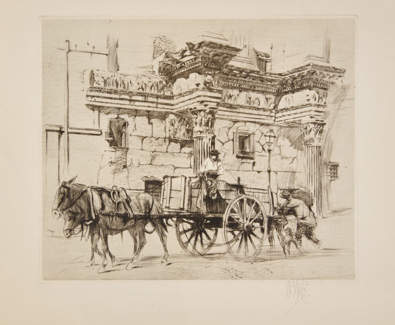 Das Forum der Minerva von William Walcot