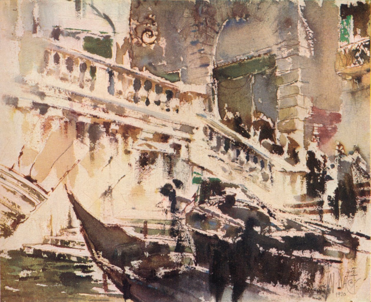 Die Rialto-Brücke, Venedig, 1920 von William Walcot