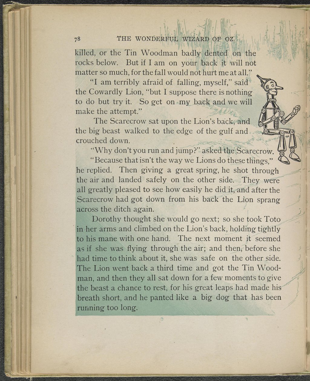 Illustration aus "Der wunderbare Zauberer von Oz" von Lyman Frank Baum von William Wallace Denslow