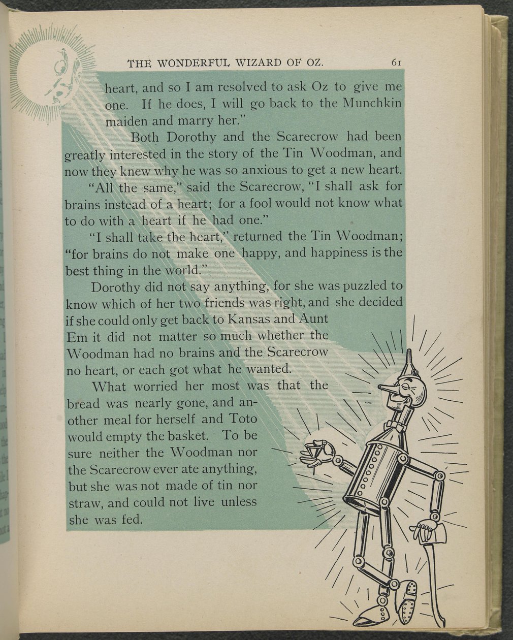 Illustration aus "Der wunderbare Zauberer von Oz" von Lyman Frank Baum von William Wallace Denslow