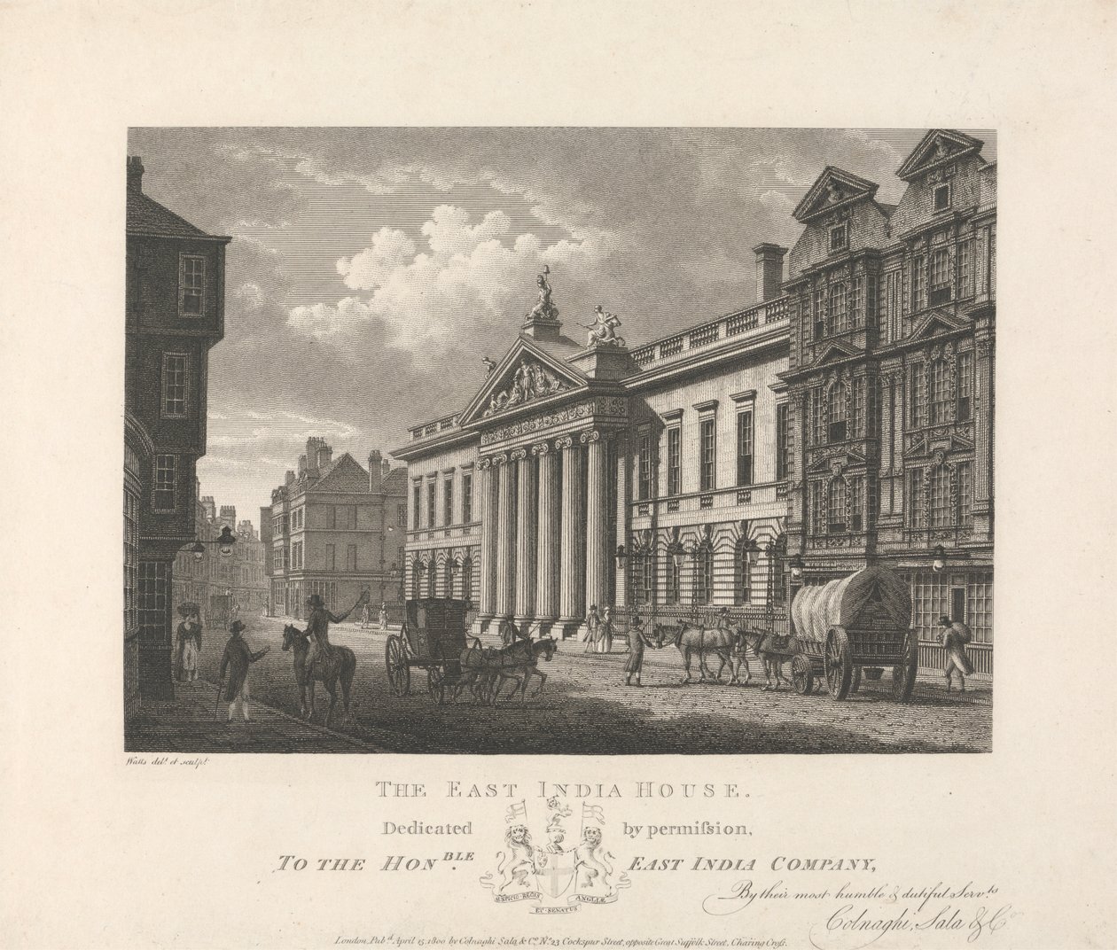 East India House von William Watts