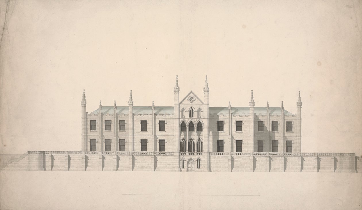Entwurf für Cambridge Colleges von William Wilkins