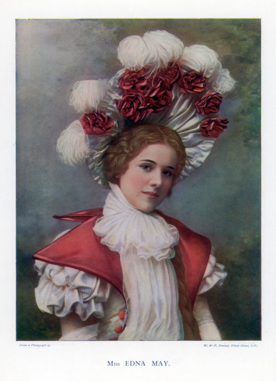 Edna May, amerikanische Schauspielerin und Sängerin, 1901 von William and Daniel Downey