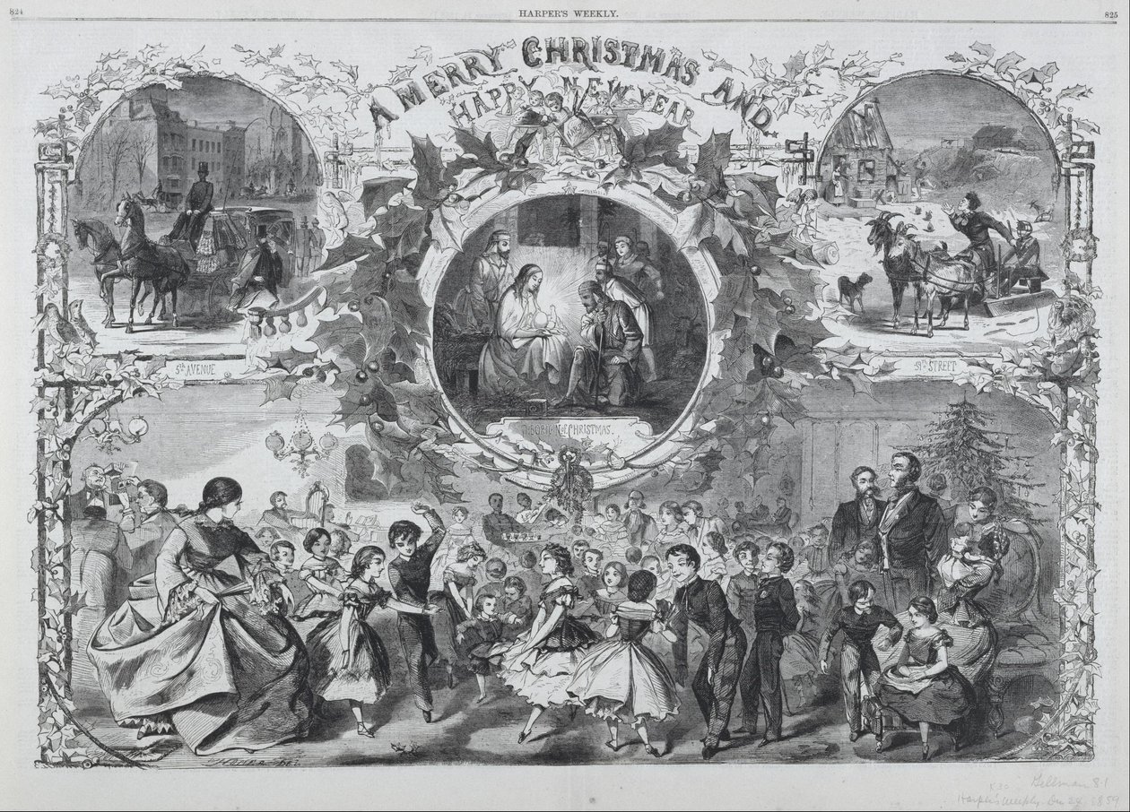 Frohe Weihnachten und ein glückliches neues Jahr von Winslow Homer