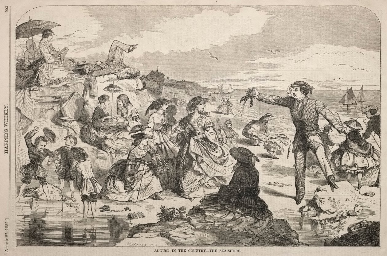 August auf dem Land - Die Küste, 1859 von Winslow Homer