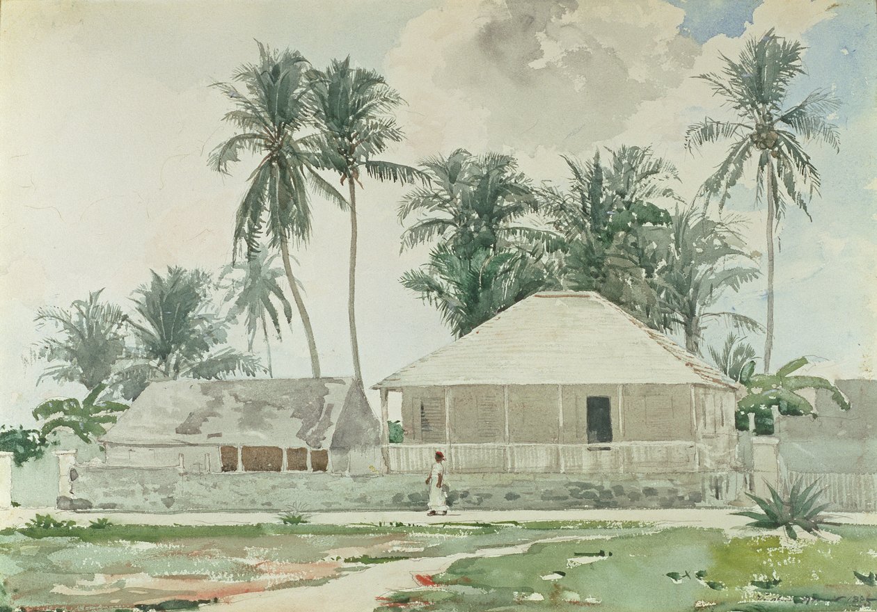 Hütten, Nassau, 1885 von Winslow Homer
